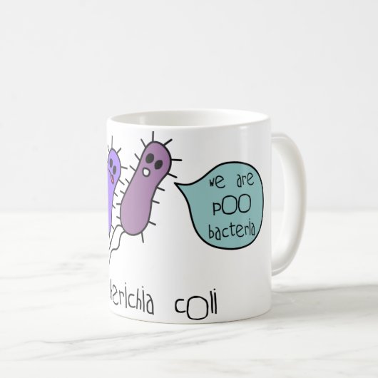 Poo Bacteria Koffiemok (Voorkant rechts)