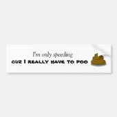 Poo Bumpersticker (Voorkant)