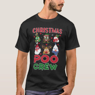 Poo Crew Poop Emoticons T-shirt