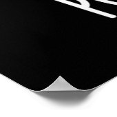 Poo-ding Funny Poop Pudding Pun Dark BG Poster (Hoek)