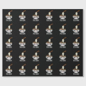 Poo-don Grappige Udon-grap Dark BG Cadeaupapier (Vlak)