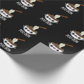 Poo-don Grappige Udon-grap Dark BG Cadeaupapier (Hoek)