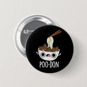 Poo-don Grappige Udon Grappen Donkere BG Ronde Button 5,7 Cm (Voorkant /achterkant)