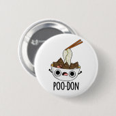 Poo-don Grappige Udon Grappen Ronde Button 5,7 Cm (Voorkant /achterkant)