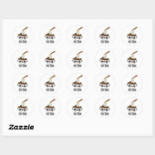 Poo-don Grappige Udon Grappen Ronde Sticker (Vel)