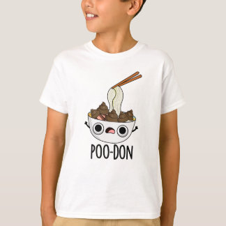 Poo-don Grappige Udon Grappen T-shirt