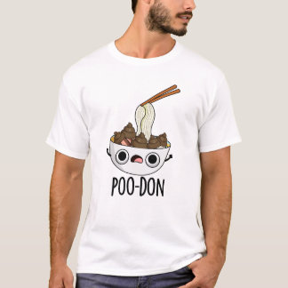Poo-don Grappige Udon Grappen T-shirt