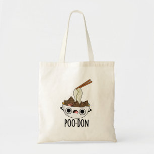 Poo-don Grappige Udon Grappen Tote Bag