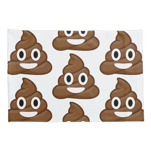 poo emoji pillow hoesje kussenslopen (Achterkant-Rechts)