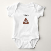  Poo Emoji Romper (Voorkant)
