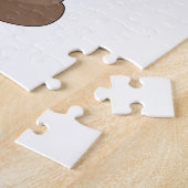 Poo Emoji vliegt met ballonnen Legpuzzel (Zijkant)