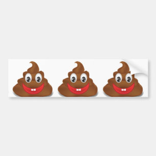 poo emojis bumpersticker