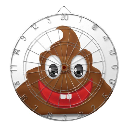 poo emojis dartbord (Voorkant)