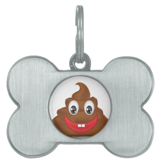 poo emojis huisdieren naamplaatje (voorkant)