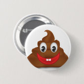 poo emojis ronde button 5,7 cm (Voorkant /achterkant)