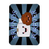 Poo en Toilet Paper Friends Forever Magneet (Verticaal)