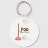 Poo gebeurt sleutelhanger (Voorkant)