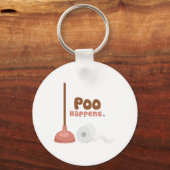 Poo gebeurt sleutelhanger (Voorkant)