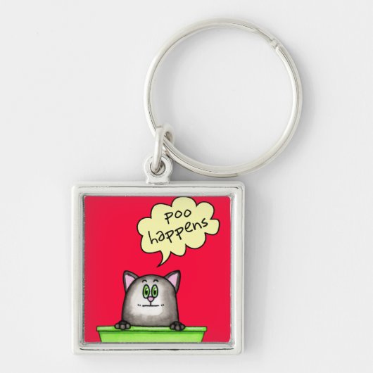 Poo Happens Sleutelhanger (Voorkant)
