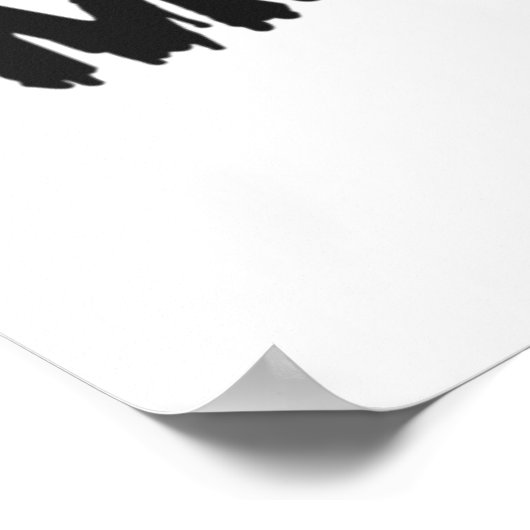 POO I Mean Boo Funny Spooky Gothic Poop Halloween Poster (Hoek)