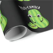 Poo-komkommer Grappige komkommer Pun Dark BG Cadeaupapier (Rol Hoek)