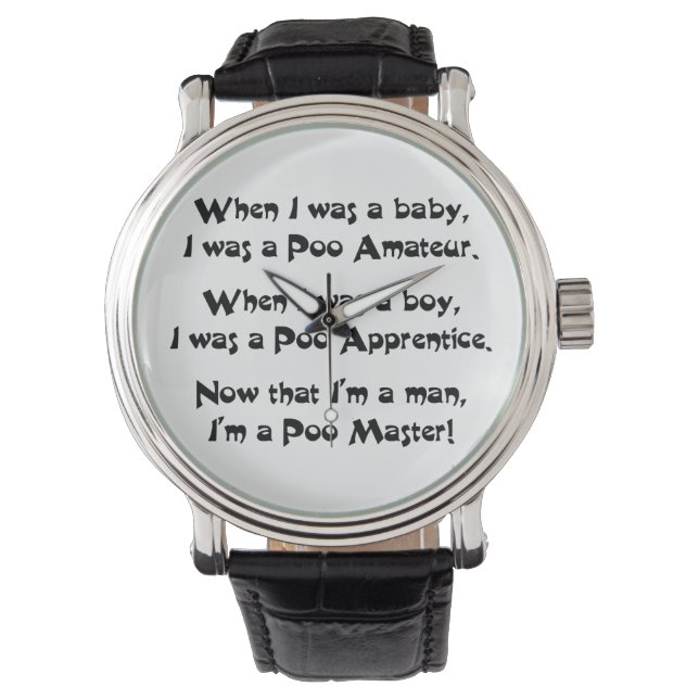 Poo Master Horloge (Voorkant)