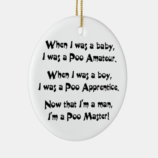 Poo Master Keramisch Ornament (Rechts)