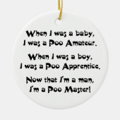 Poo Master Keramisch Ornament (Voorkant)
