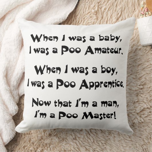 Poo Master Kussen (Deken)