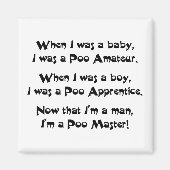 Poo Master Magneet (Voorkant)