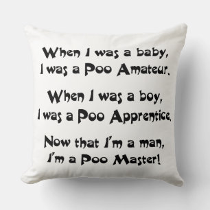 Poo Meester Kussen