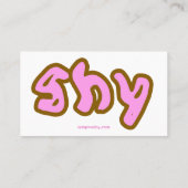 Poo/shy-Visitekaartje Visitekaartje (Achterkant)