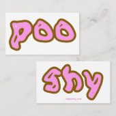 Poo/shy-Visitekaartje Visitekaartje (Voorkant / Achterkant)