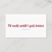 Poo shy-Visitekaartje Visitekaartje (Achterkant)