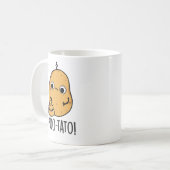 Poo-tato Funny Veggie Poop Pun Koffiemok (Voorkant links)