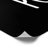Poo-tato Grappige Groente Poep Grap Donkere BG Poster (Hoek)
