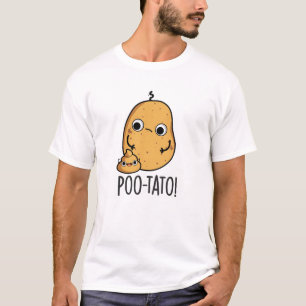 Poo-tato Grappige Groente Poep Grap T-shirt