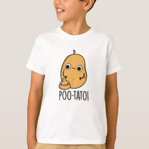 Poo-tato Grappige Groente Poep Grap T-shirt