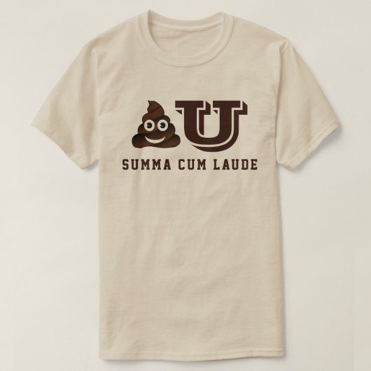 Poo U Summa Cum Laude T-shirt (Design voorkant)