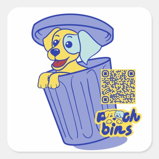 Pooch Bins Sticker Labrador (Voorkant)