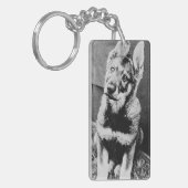 Pooch hond sleutelhanger (Voorkant Links)