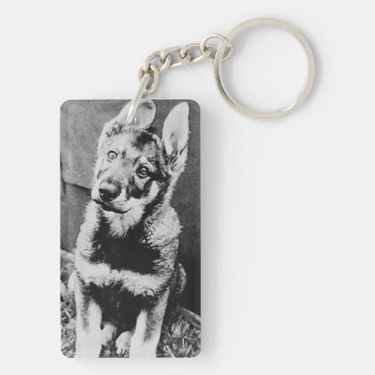 Pooch hond sleutelhanger (achterkant)