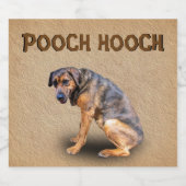 POOCH HOOCH BIER ETIKET (Enkel label)