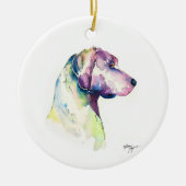 Pooch-profiel Keramisch Ornament (Voorkant)