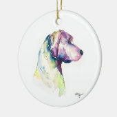 Pooch-profiel Keramisch Ornament (Links)