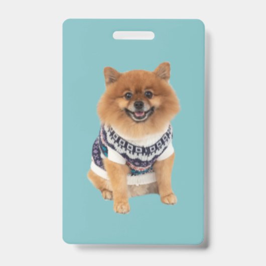 Poochie Honden Trui | Badge (Voorzijde)