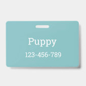 Poochie Hondenvestje | Badge (Achterkant)