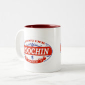 Poochin tweekleurige koffiemok (Voorkant links)