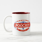 Poochin tweekleurige koffiemok (Links)