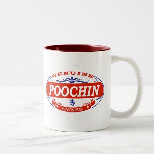 Poochin tweekleurige koffiemok (Rechts)